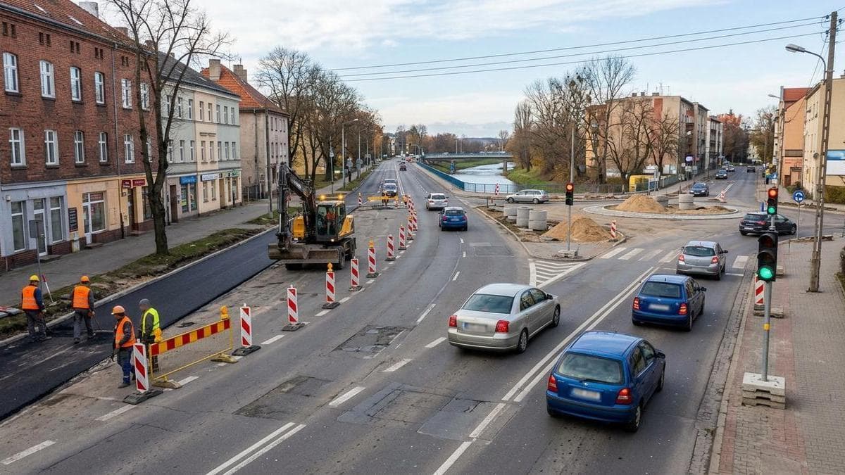 Ruch wahadłowy na Grodkowskiej i wyłączony pas na Bema – utrudnienia w Nysie