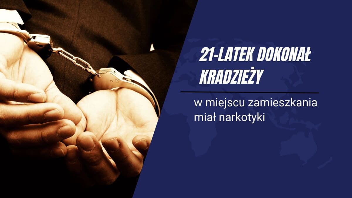 21-latek zatrzymany za kradzież perfum z drogerii. W mieszkaniu znaleziono marihuanę i MDMA