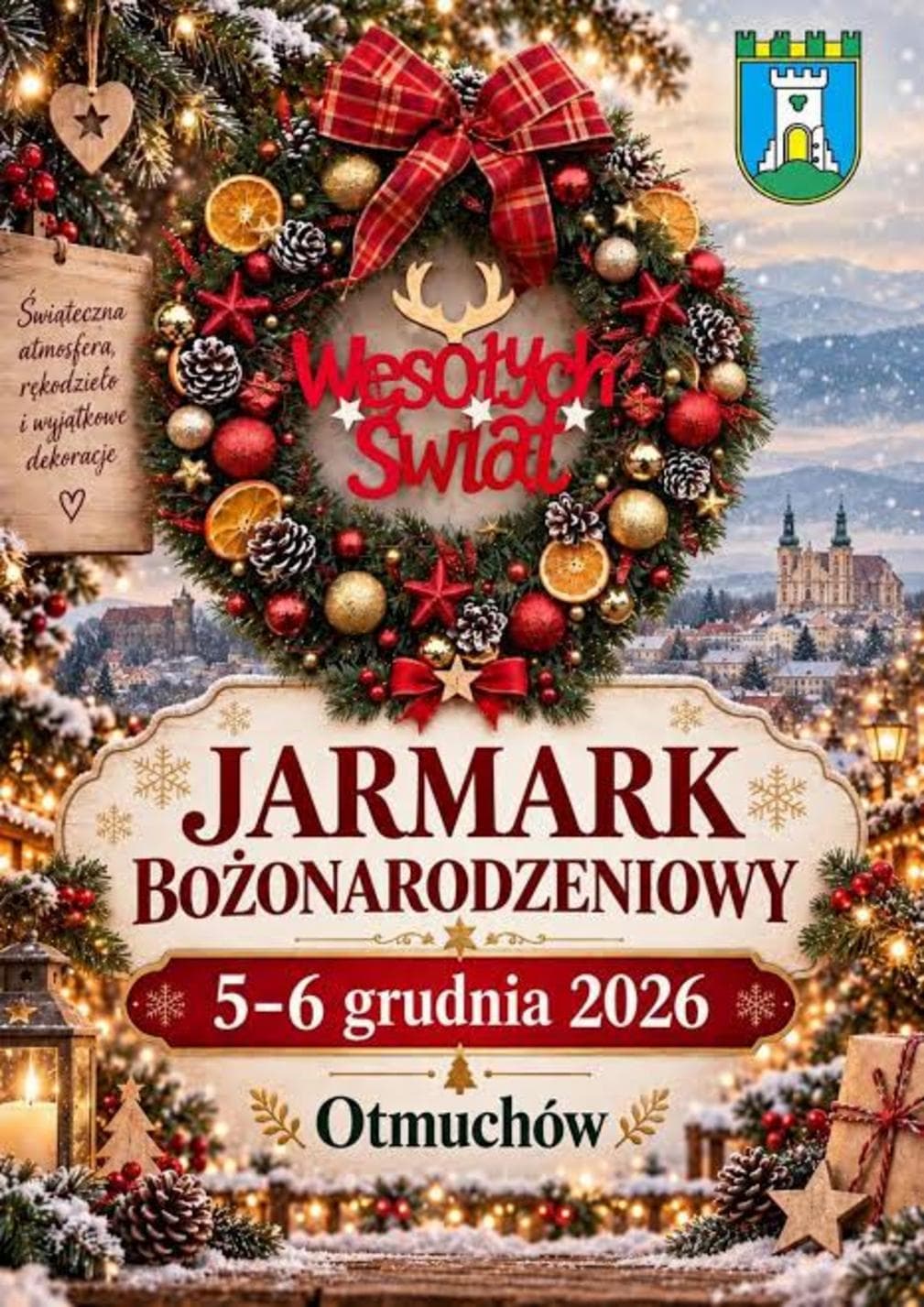 Jarmark Bożonarodzeniowy w Otmuchowie odbędzie się 5–6 grudnia