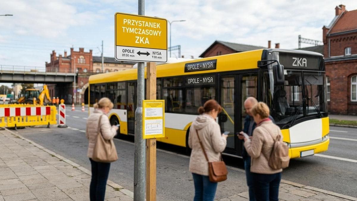 Przystanek ZKA Opole–Nysa przy Centrum Przesiadkowym w Opolu zostanie tymczasowo przeniesiony