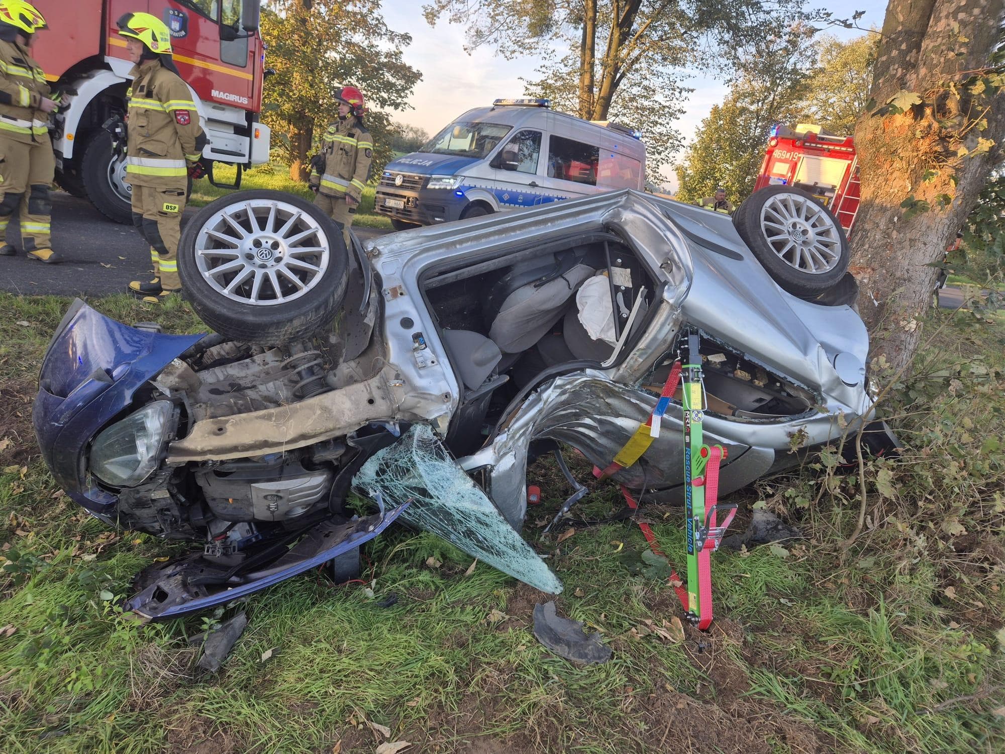 Śmiertelny wypadek na drodze 407 między Kuropasem a Korfantowem