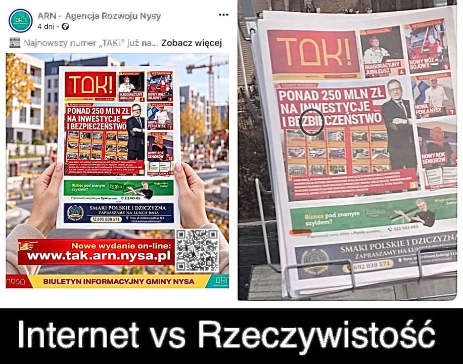 Biuletyn TAK! Agencji Rozwoju Nysy kosztował 337 tys. zł w 2025 roku. W 2026 roku wydatki mają być wyższe o 17%