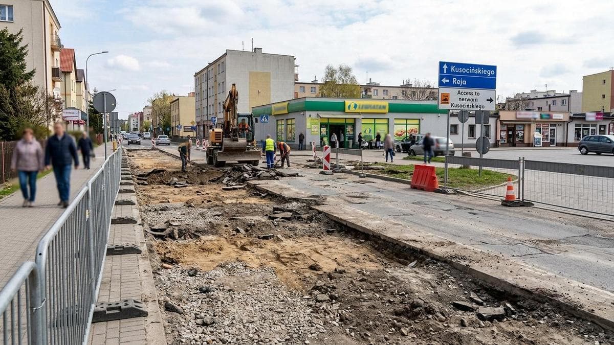 Powiat Nyski uruchomił dodatkowy wjazd na parking Lewiatana przy ul. Prusa