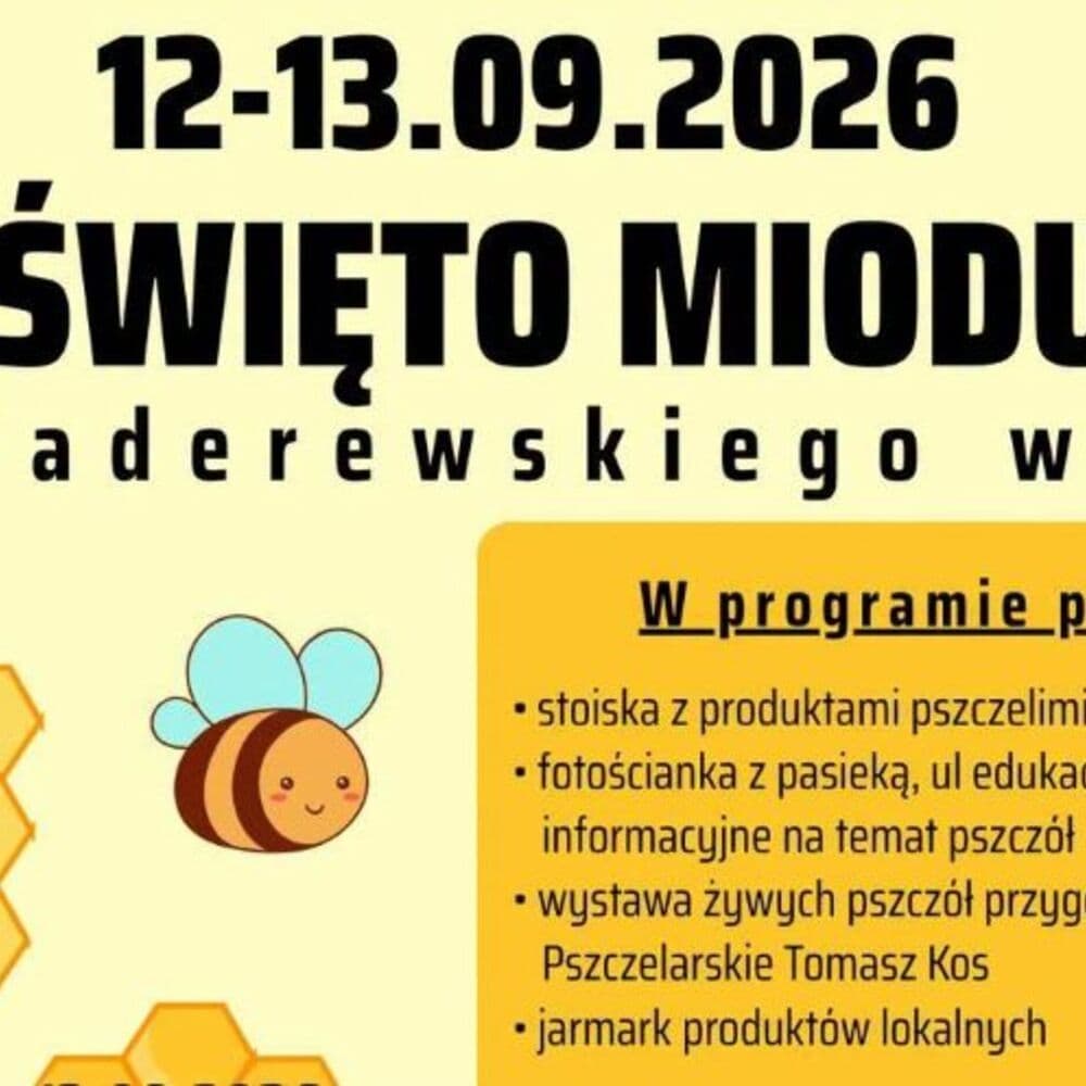 Święto Miodu na Placu Paderewskiego w Nysie – 12 i 13 września 2026