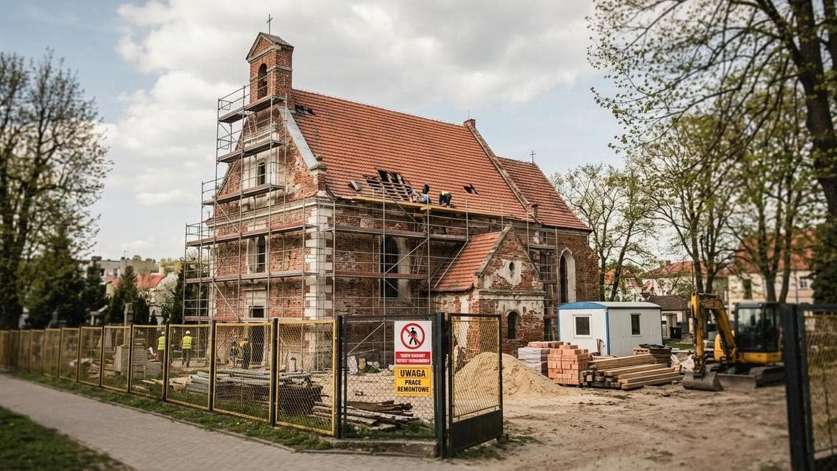 Rozpoczął się remont renesansowego kościoła cmentarnego w Paczkowie
