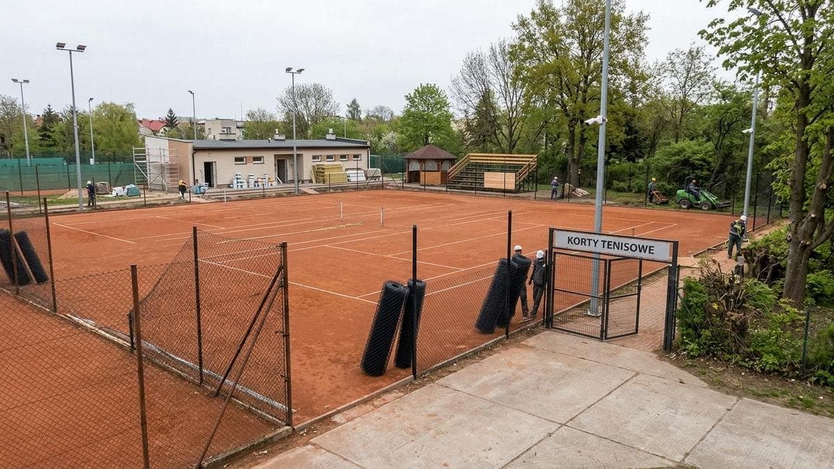 Agencja Rozwoju Nysy modernizuje korty tenisowe przy ul. Kraszewskiego